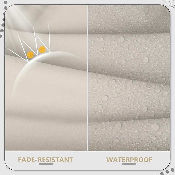 22" x 22" x 6" Outdoor Deep Seat Cushions Set - 4 Set Waterproof & Fade Resistant Patio Furniture Replacement Cushions, Non-Slip Outdoor Cushions Fit Loveseats, Couches, Chairs, and Sofas.