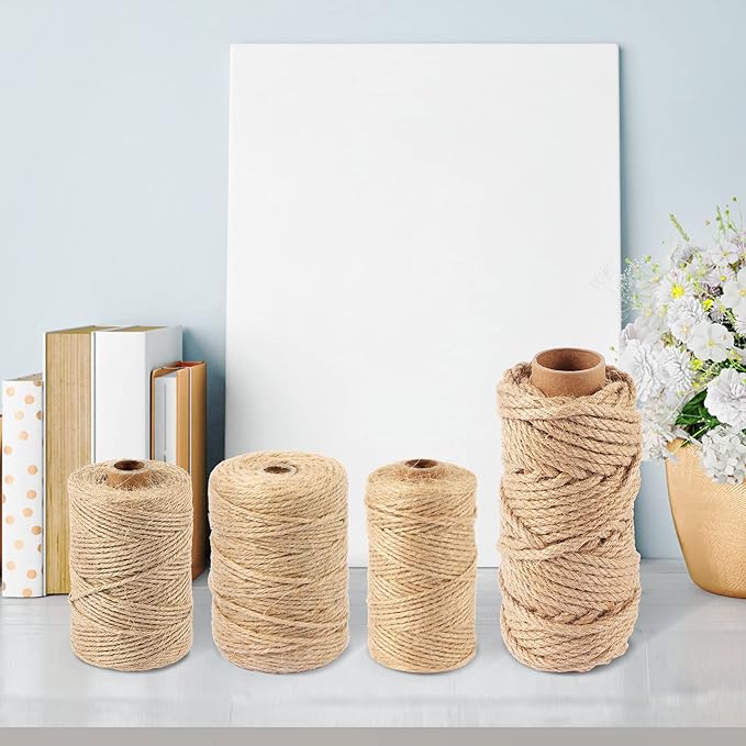 Natural Jute Twine (82ft, 6mm)