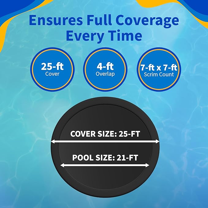 Blue Wave 8-Year 21-ft Round Above Ground Pool Winter Cover