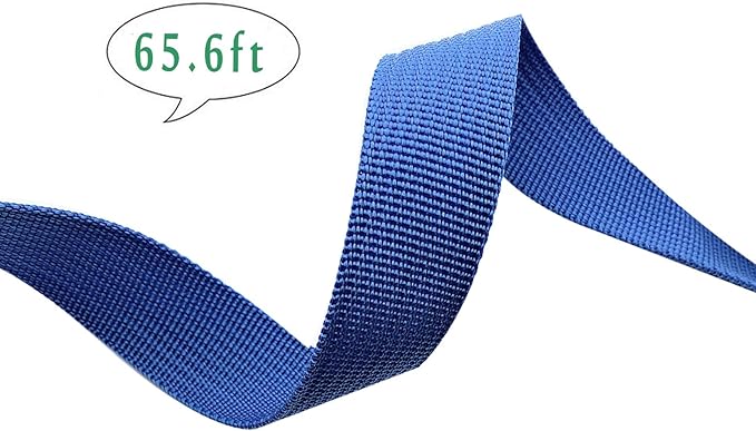 1 Roll 65.6 Feet Tree Tie for Plant Support Garden Strap 1 Inch Width Staking and Guying Material 1,800 Lbs Strength (Blue)