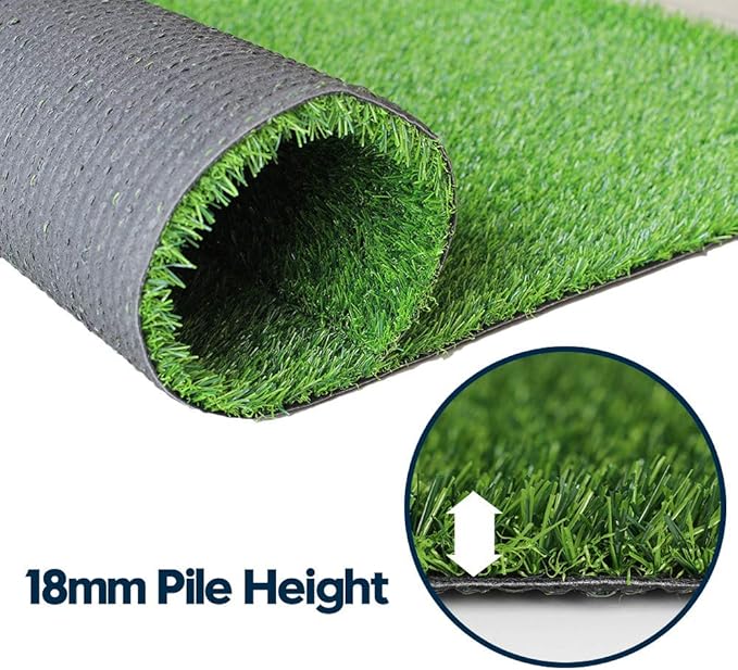 Artificial Grass Turf Lawn-9 x 28 Feet, 0.7" Indoor Outdoor Garden Lawn Landscape Synthetic Grass Mat Fake Grass Rug