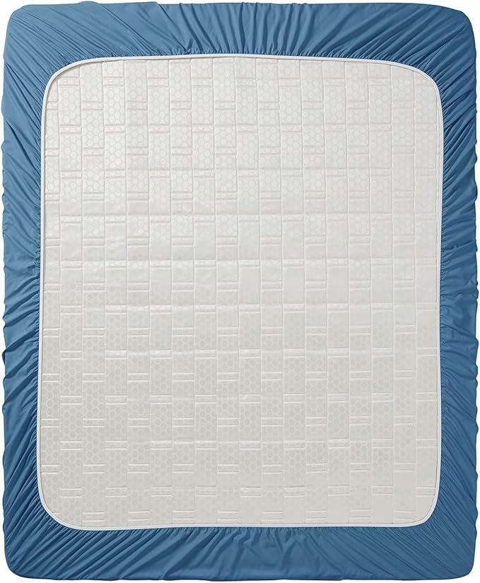 Clara Clark Fitted Sheet King Size, Super Soft King Fitted Sheet Only Fits up to 16 Inch Mattress - Wrinkle, Fade, Stain Resistant King Size Fitted Sheet - Blue Heaven Fitted Sheet