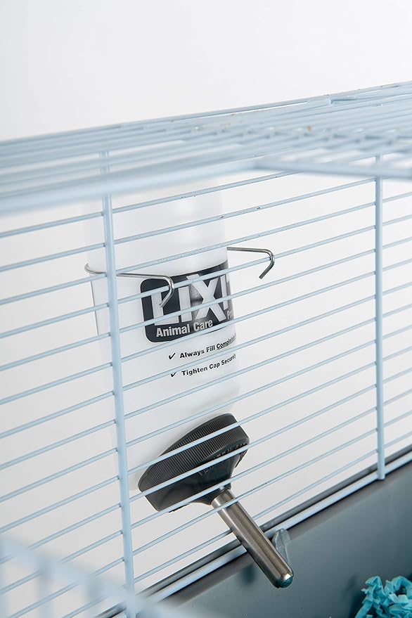 Lixit Wide Mouth BPA-Free Cage Water Bottles for Rabbits, Ferrets, Guinea Pigs, Rats, Chinchillas, Hamsters, Mice, Hedgehogs, Gerbils and Other Small Animals. (Translucent, 8 Ounce)