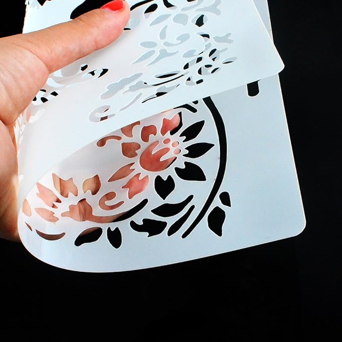 DIY Decorative Stencil Template for Painting on Walls Furniture Crafts