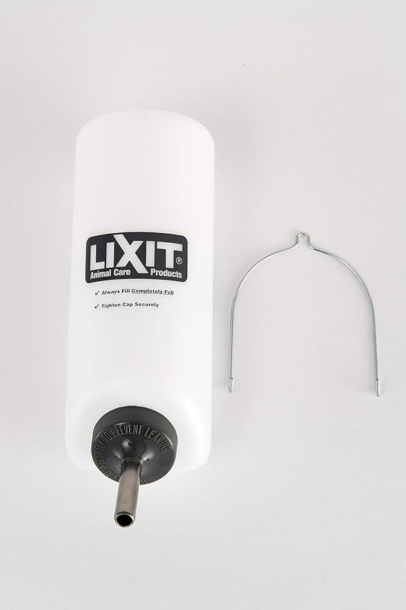 Lixit Small Animal Wide Mouth BPA-Free Water Bottle, 32 Ounce