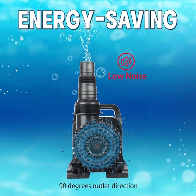 WaterRebirth (12000GPH, UL Listed) PS- High Flow Submersible Water Pond Pump - Water Fountain Aquarium UL listed (12000GPH-850W)