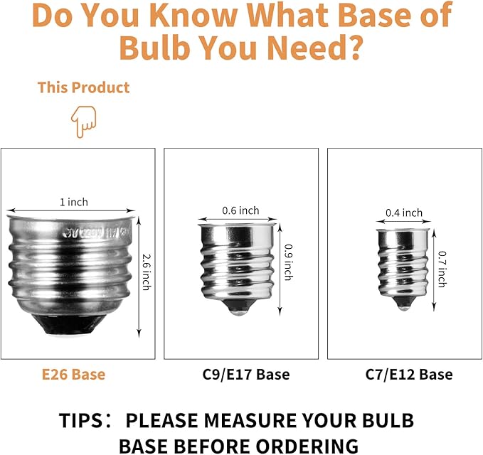 S14 Incandescent Edison Light Bulbs - 11W Vintage Clear Glass Bulbs with E26 Medium Screw‐Base, Warm Filament Replacement Bulbs for Outdoor Patio Garden String Lights, 20 Pack