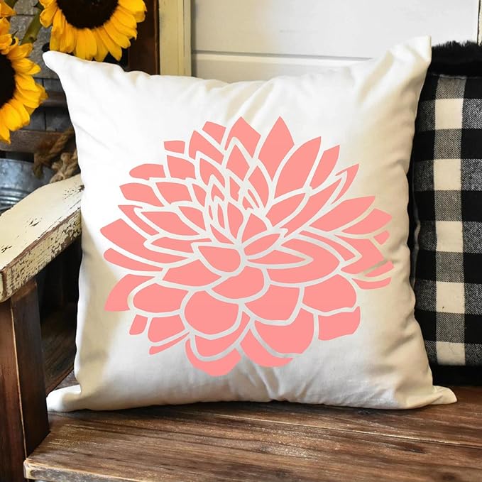 Large Flower Stencils for Wood Fence Floral Stencil Flower Stencils for Painting on Wood Fence Walls Furniture Fabrics Decor