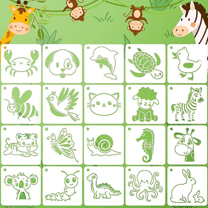 JULMELON Animal Stencils