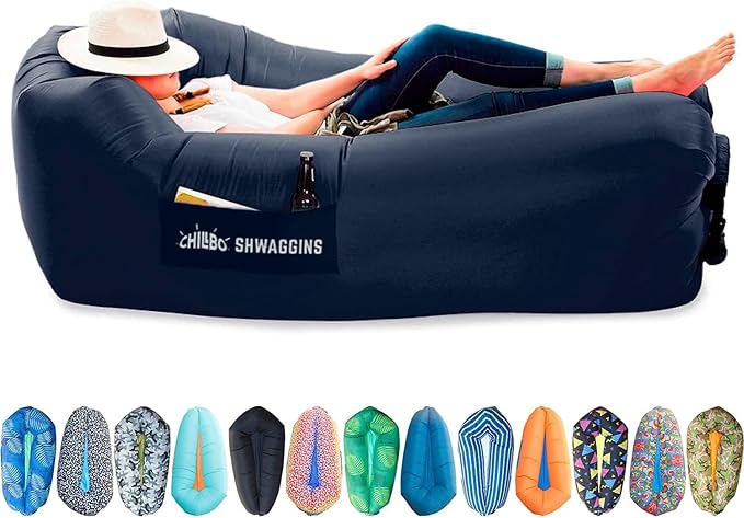 Chillbo Lazybone Inflatable Lounger - Ultimate Inflatable Couch for Maximum Chill - The Perfect Blow Up Couch for Music Festivals Or Lounger for Camping