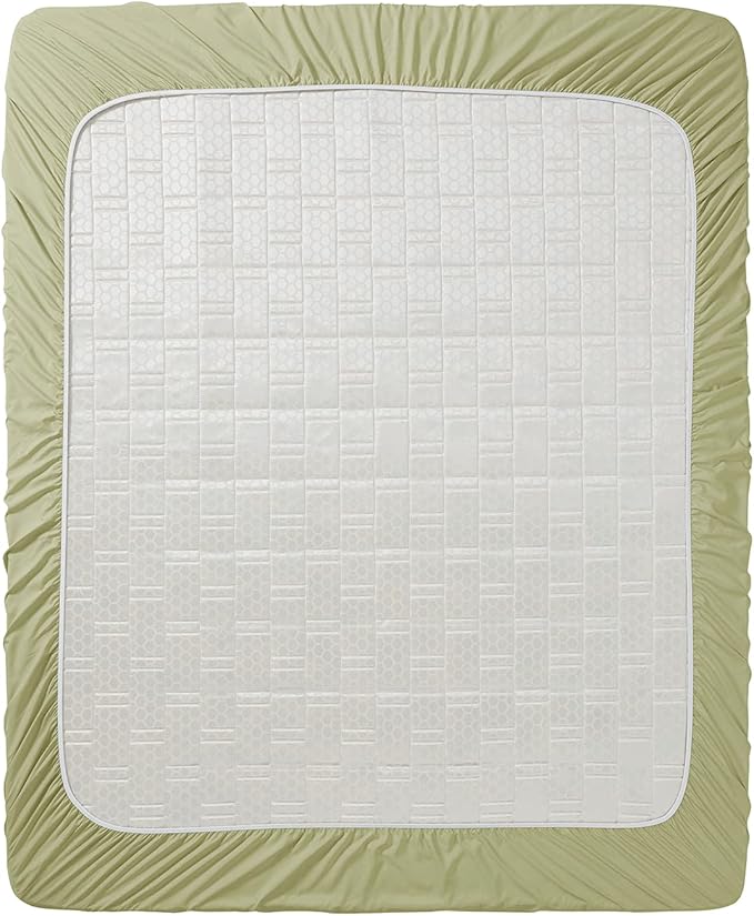 Clara Clark Fitted Sheet Twin XL Size, Super Soft Twin XL Fitted Sheet Only Fits up to 16 Inch Mattress - Wrinkle, Fade, Stain Resistant Twin XL Size Fitted Sheet - Sage Green Fitted Sheet