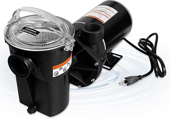 Pool Pump 1.5 HP Replacement for Hayward Power Flo LX Series W3SP1580X15, Above Ground Swimming Pool Pump Motor – Single Speed 115V 48Y Frame