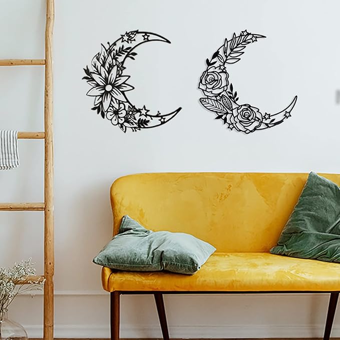 EZ4ENCE Decoration Wall Art Boho Wall Home Decor Hanging Appearance Wall Decor Metal Wall Hanging Decor
