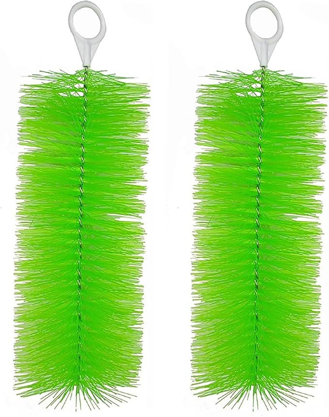 RINOO 2 Pcs Fish Pond Filter Brushes Set for Koi Pond Filter Fish Tank Aquarium Water Garden Pond Skimmer Filter Cleaning Brush 16 Inch by 4.7 Inch (Green)