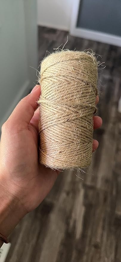 Rocky Mountain Goods Jute Twine Heavy Duty 520 ft - 3 Ply Strong Soft Natural Fiber Brown Jute for Plants, Gardening, Crafts, Macrame,Pictures, Gifts, Crochet, Tomatoes - Garden Twine String Rope