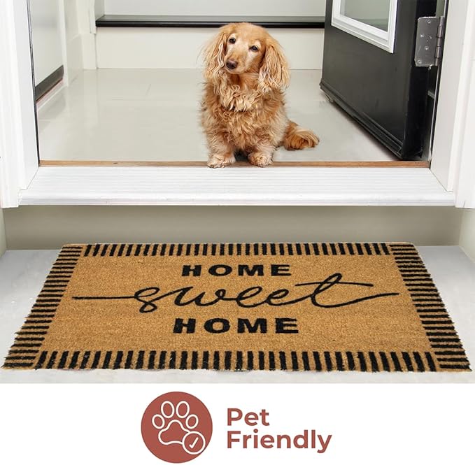 Folkulture Welcome Matt Outdoor | 16 x 28 Door Mats for Front Door Mat Outside Entrance | Eco Friendly | Welcome-Mats Cute | Coir Door Mats | Outdoor Decor for Home | Durable & Anti Slip cute doormats