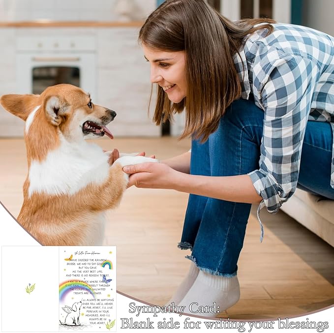 Pet Memorial Gifts for Loss of Dog - Pet Memorial Wind Chimes for Loss of Dogs Pets Sympathy Remembrance Bereavement Gift in Memory of Dog Wind Chimes for Outside Garden Patio Condolence