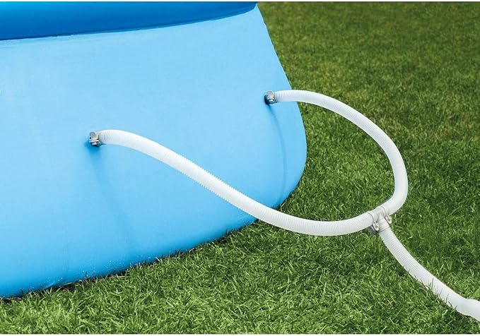 Intex 15ft x 48in Easy Set Outdoor Above Ground Swimming Pool Kit with Ladder, Cover, 1000 GPH GFCI Filter Pump and 6 Replacement Filter Cartridges