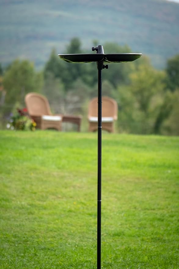 BirdsUP Single Pole for 1 Bird Feeder/Bird House, w/Bullseye Level and Torque Bar, 1-inch Outside Diameter, 5ft Installed