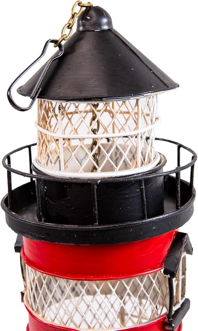 Berfutall-Metal Bird Feeders for Outdoors Hanging, Gravity Protection Squirrel-Proof Wild Birdfeeder，Mesh Hanging Feeder for Eaves, Balcony, Trees - Rotating Beacon, Ideal Gift for Bird Lovers (A)