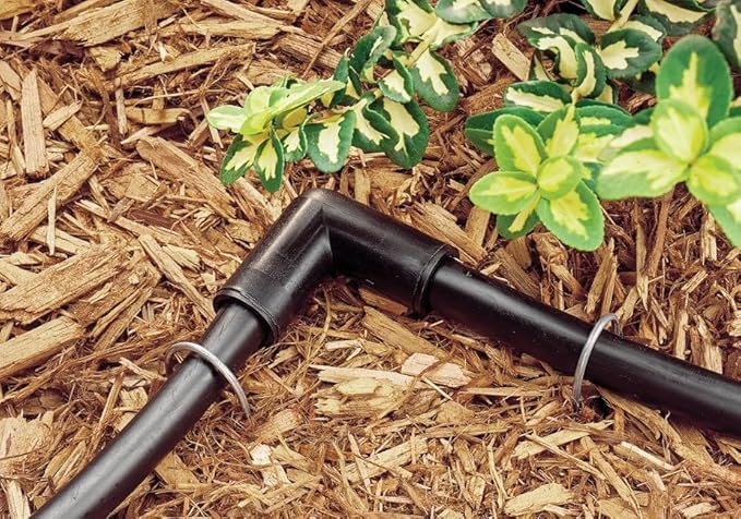 Rain Bird GS50/10PS Drip Irrigation 6" Galvanized Wire Stake for 1/2" Tubing, 10-Pack