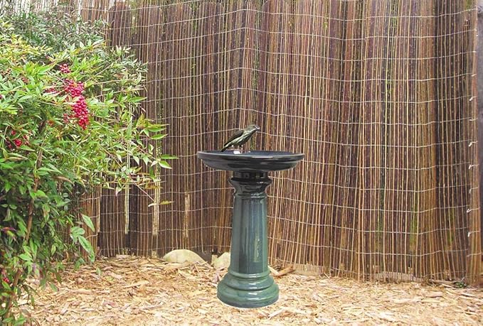 GP0110ES Harbor Gardens Bird Bath, 24 Inch, Light Blue