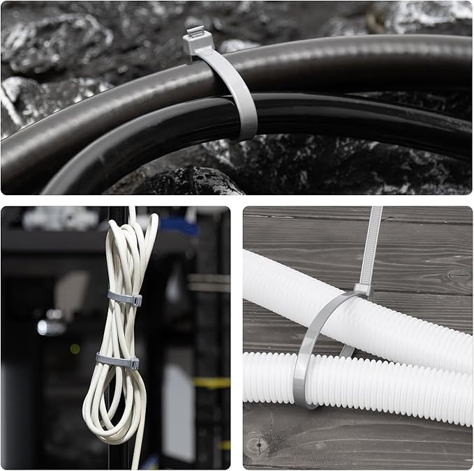 18 inch Green Zip Ties Heavy Duty 100 PACK, 200 LBS Ultra Exclusive Strong Plastic Wire Ties, Large Cable Ties Extra Long Tie Wraps, Indoor and Outdoor UV Resistant