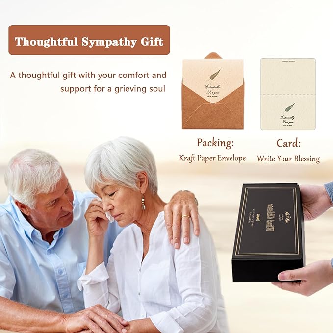 Sympathy Gifts for Loss of Loved One, Memorial Wind Chimes, Funeral Bereavement Gifts Baskets, Windchimes in Memory of a Loved One Mom Dad Husband Brother - Golden