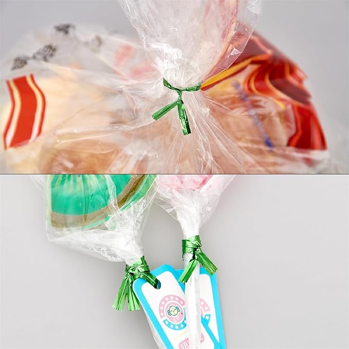 800 PCS 5" Blue Metallic Twist Ties for Bakery Ties,Candy Bags,Coffee Bags, Goodie Bags Ties