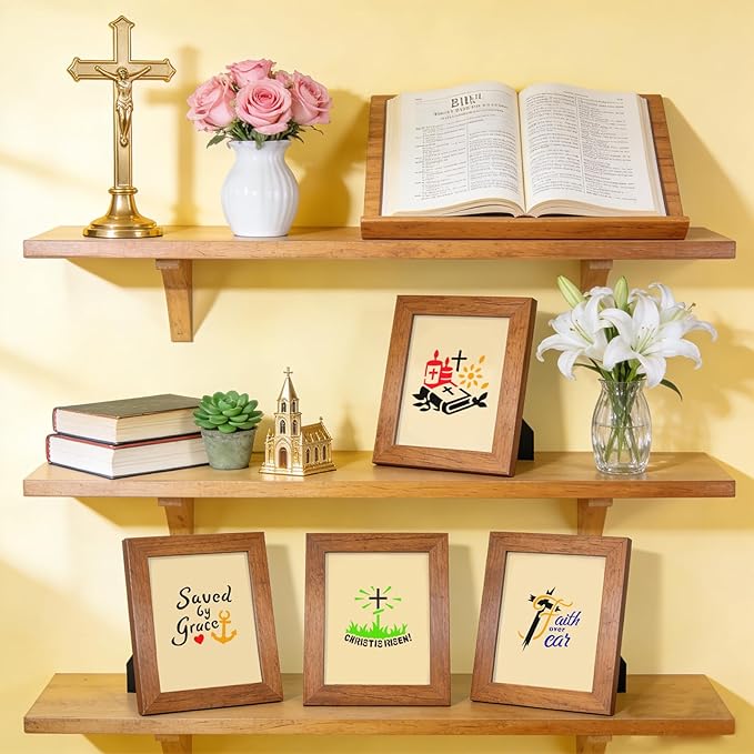 72 PCS 3x3 Inch Christian Cross Stencils for Painting - Religious Jesus Christ God Reusable Painting Templates, Christ Stencil Crafts Drawing Templates DIY Scrapbook, Home Wall, Canvas Wood Signs