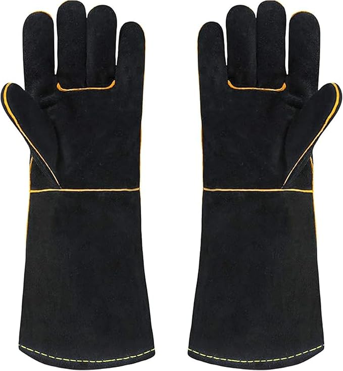 Heat Resistant Gloves for Grill BBQ,Long Sleeve Grill Gloves for Baking,Oven,Fireproof, Stove,Welder,Welding,Fireplace