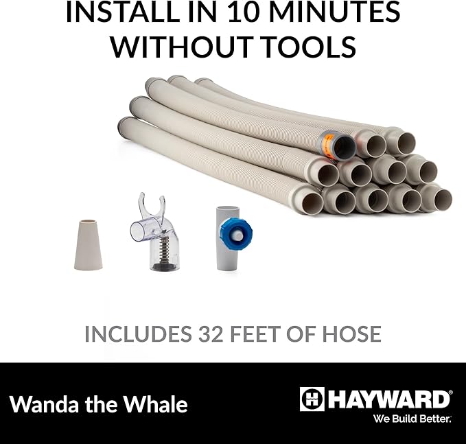 Hayward W3900 Wanda the Whale Above-Ground Suction Pool Cleaner for Any Size Pool (Automatic Pool Vacuum)