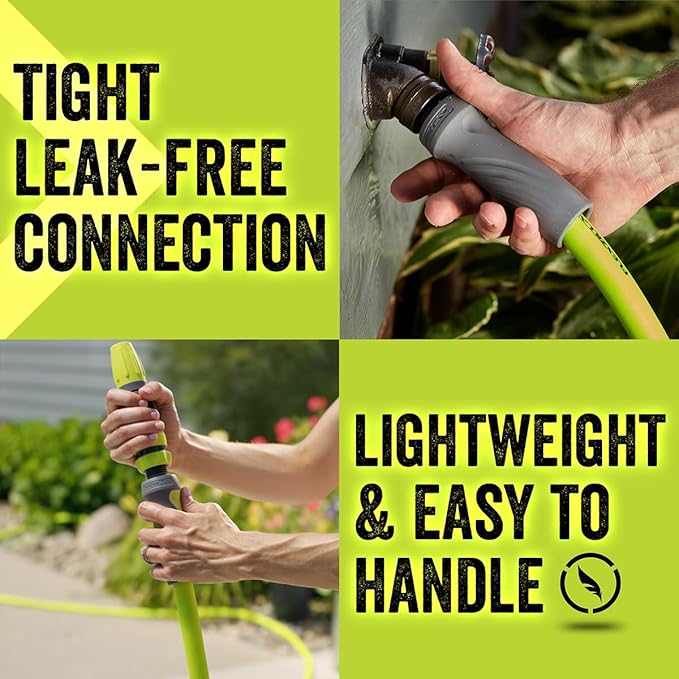 Flexzilla Garden Lead-in Hose with SwivelGrip, 5/8 in. x 3 ft., Lightweight All-Weather Water Hose, Durable and Flexible, Leak-Free Connections