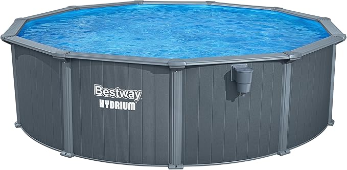 Bestway Hydrium 16' x 52" Round Steel Wall Above Ground Pool Set