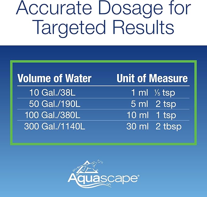 Aquascape Algaecide for Ponds, Waterfalls, and Fountains – Large-Scale Algae Control, 2.5 Gallons / 9.46 L, 96053