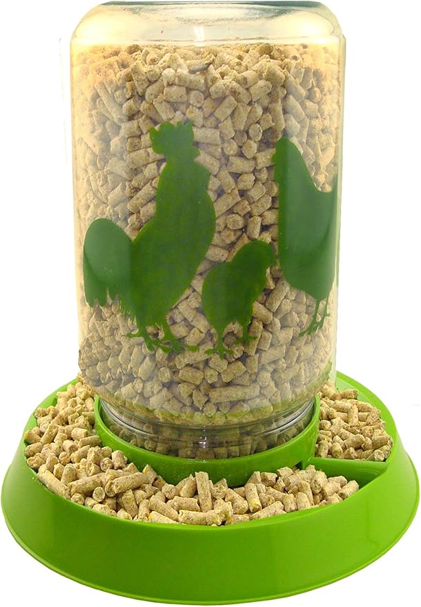 Lixit® Feeder or Waterer for Chickens and Other Wildlife - Made in USA (4 Quart)