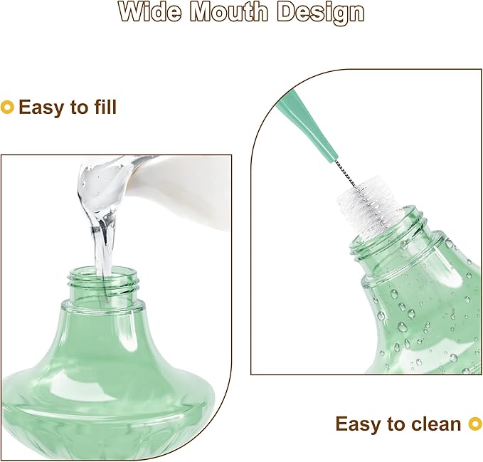 Hummingbird Feeder, Auslar 15 Ounces Glass Hummingbird Feeders for Outdoors Hanging Ant and Bee Proof, Ant Moat & 4 Flower Feeding Ports, Rustproof, Leakproof, Mushroom Shape, Green