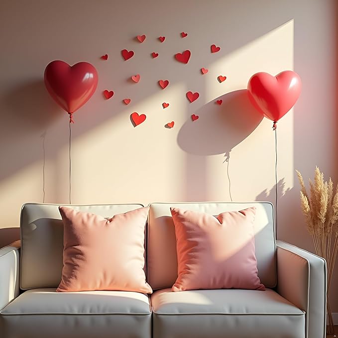 22 Pcs Heart Stencils for Crafts Reusable, 6x6 in Valentine Stencils for Painting on Wood/Wall/Canvas, Romantic Heart Templates Love Stencil Drawing Spraying Template for DIY Cards Home Decors Arts