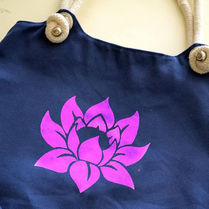 Large Lotus Stencil for Painting - 8x8 Inches on Wood, Canvas, Paper, Fabric, & Furniture - Reusable DIY Art & Craft Stencils
