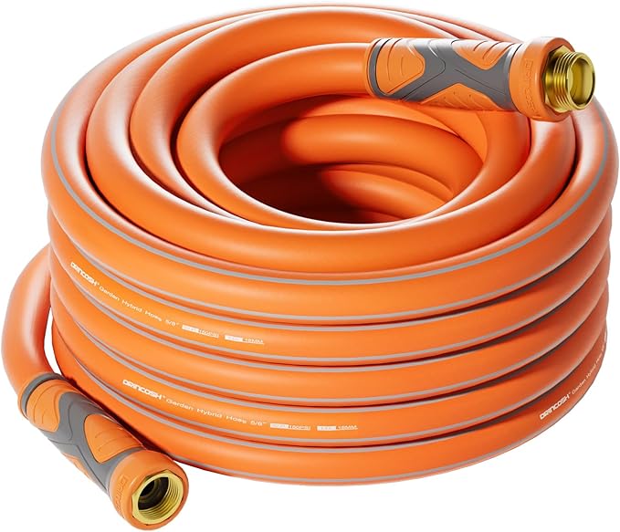 25 ft Garden Hose, Heavy Duty Water Hose, Flexible garden Hose, Lightweight Water Hose with Swivel Handle,3/4" Male to Female Fittings, Burst 600 PSI
