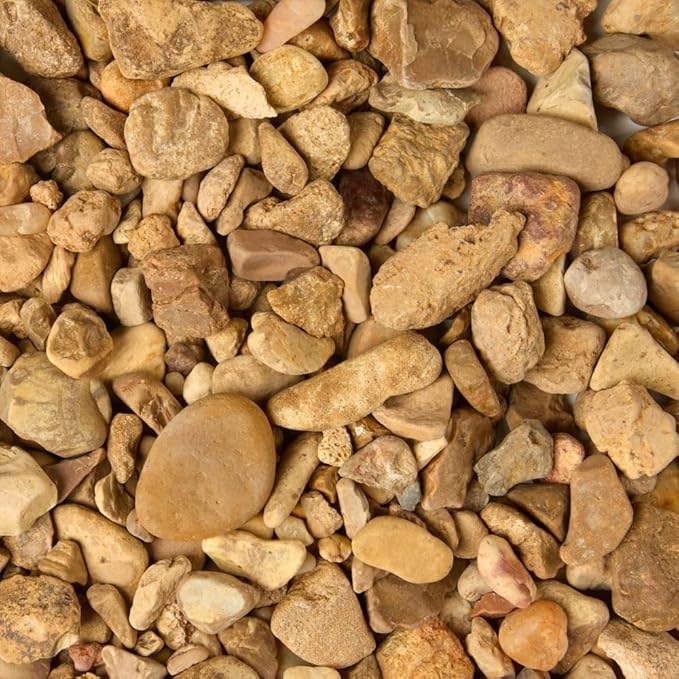 32 oz Jug Multicolor Tan Small River Rock, ½-1½ inch Size, for Indoor Outdoor Decor, vase Filler, Candles, Art, Crafts, Aquariums, Fairy Gardens, planters, tablescapes, terrariums