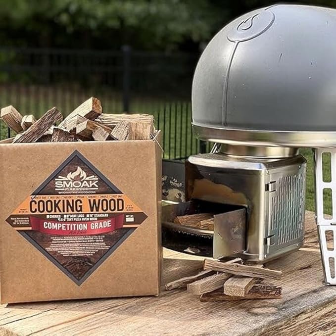 Smoak Firewood Cooking Wood Mini Splits - USDA Certified Kiln Dried (Maple, 5-6in Tiny Pizza Oven Wood) for Portable Pizza ovens (729 Cubic Inches)