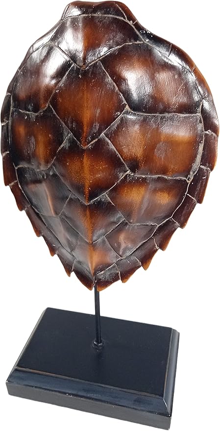 Urbalabs Indoor Standing Modern Turtle Shell Decor Minimalist Tortoise Beach Garden Statues Ocean Lake Cabin Beach Ocean Nautical Decorative Fishing Beach Themed Home Decor Nautical (Sea Turtle)