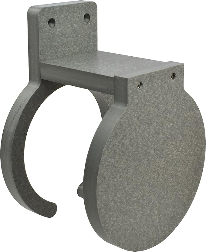 Poly Cup Holder for Adirondack Chair or Patio, Fits Standard- Large Cups (2 Pack, Charcoal Gray)