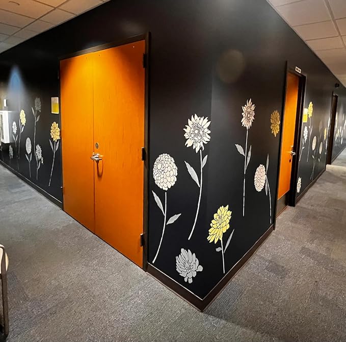 Large Flower Stencils for Wood Fence Floral Stencil Flower Stencils for Painting on Wood Fence Walls Furniture Fabrics Decor