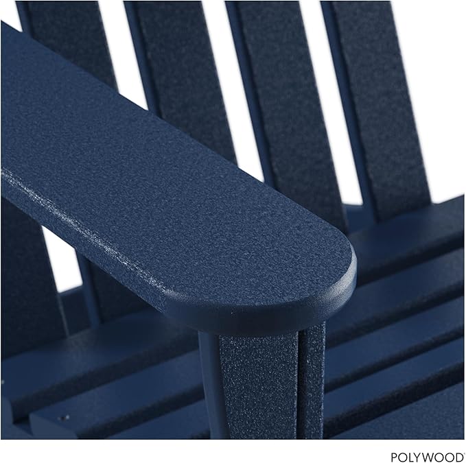 POLYWOOD AD4030NV Classic Adirondack Chair, Navy