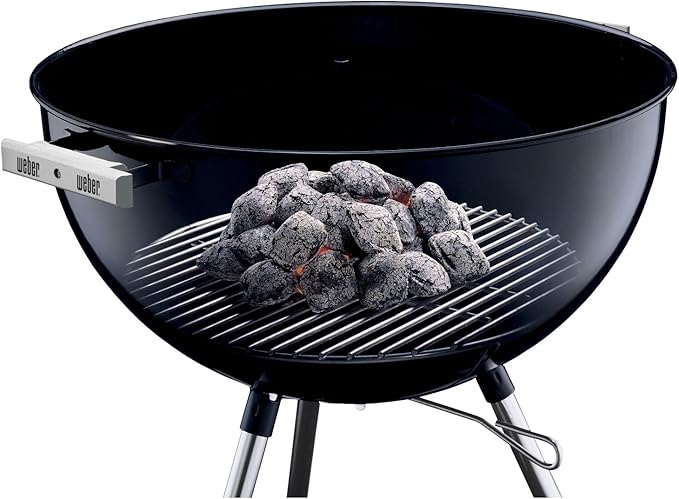 Weber Replacement Charcoal Grate 17" – Fits 22" Weber Charcoal Grills, Heavy‑Duty Plated Steel, Moisture & Weather Resistant, Designed for Easy Briquette Arrangement, Kettle