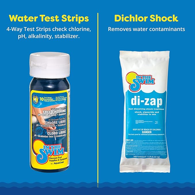 In The Swim Ultimate Pool Opening Chemical Start Up Kit - Above Ground and In-Ground Swimming Pools - Up to 35,000 Gallons