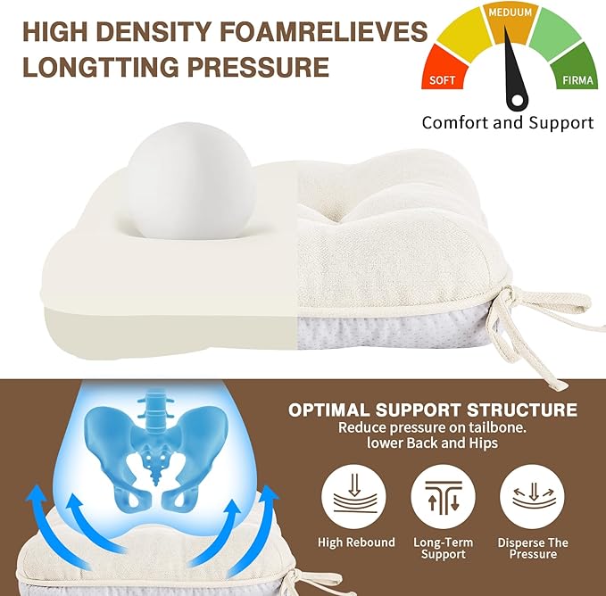 BETU White Chair Cushions for Dining Chairs Set of 6,3.5" Thick Kitchen Table Chair Pads with Ties,Non Slip Backing and Covers, Seat Cushion for Dining Room,Bar,Patio Chairs,16"X16"X3.5",White