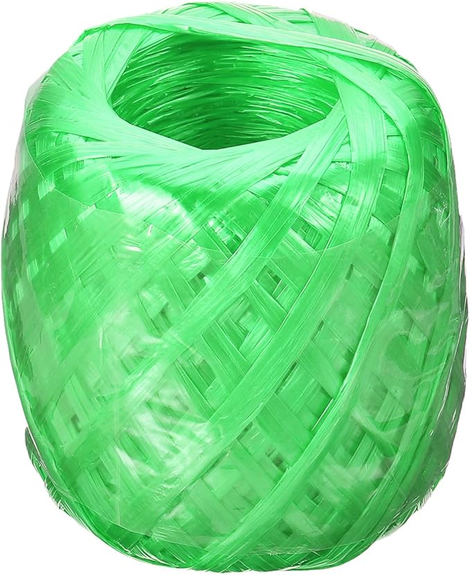 PATIKIL 125m/410Ft Polyester Nylon Plastic Rope, Twine Household Bundles Ropes Roll for Gardening Packing Crafting DIY, Green